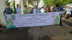 Kafilah Kota Bekasi Semarakan Pawai MTQ Ke 38