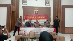 Dalam Operasi Pekat Mahakam, Polres Berantas Judi dan Peredaran Miras, Puluhan Pelaku serta Barang Bukti turut Diamankan